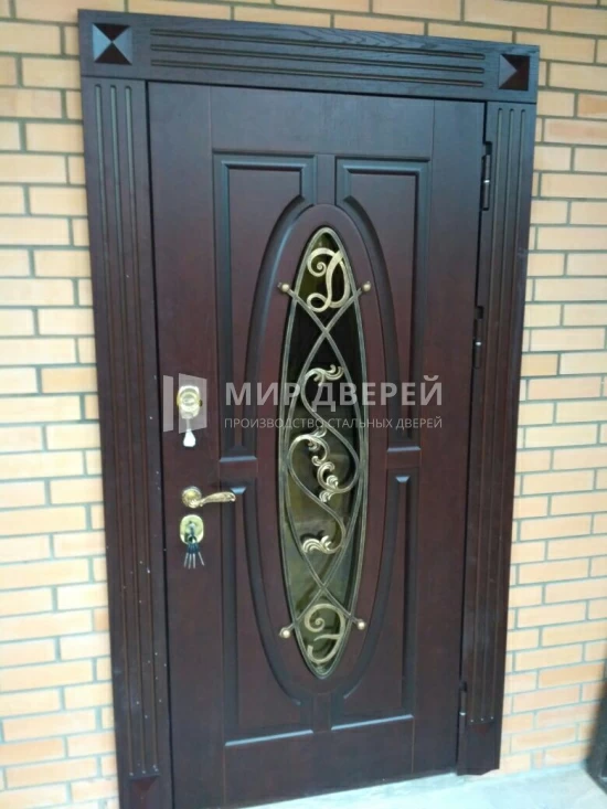 Элитная утепленная дверь с терморазрывом - фото