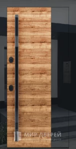 Квартирная дверь с необычным дизайном №30 внешняя - фото