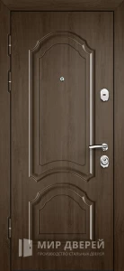 Дверь МДФ ПВХ входная коричневая №9 внутренняя - фото