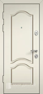 Стальная дверь светлая для деревянного дома №8 внутренняя - фото