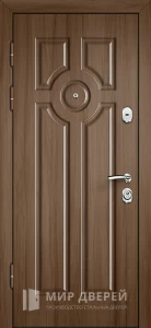 Коричневая входная дверь в частный дом №10 внутренняя - фото