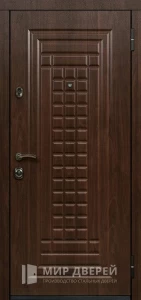 Входная дверь МДФ внутри ровная №377 внешняя - фото