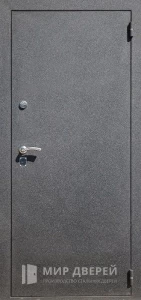 Металлическая дверь серая снаружи белая внутри №3 внешняя - фото