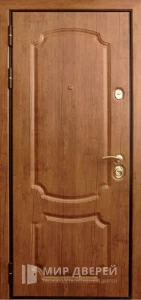 Дверь утепленная металлическая однопольная №10 внутренняя - фото