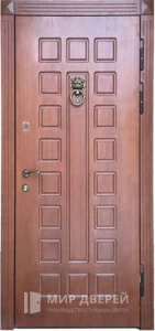 Стальная дверь МДФ №343 внешняя - фото