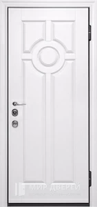 Входные двери с белой коробкой №17 внешняя - фото