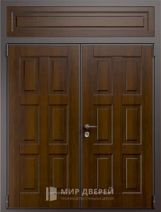 Широкие входные двери в квартиру №10 внешняя - фото