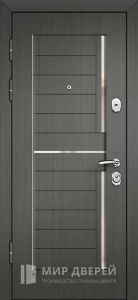 Дверь металлическая темно серая №5 внутренняя - фото
